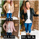 Asymmetrical Suede Moto Jacket