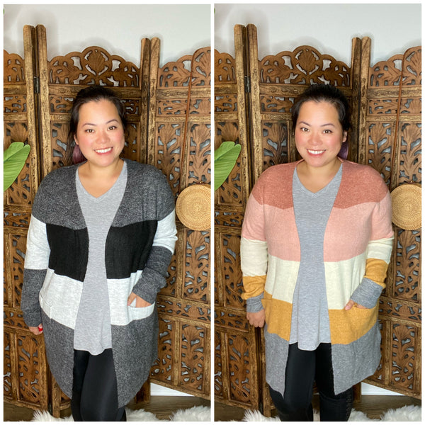 Blocked By Colors Cardigan