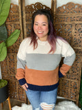 Hugs & Stripes Cozy Sweater