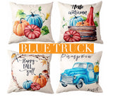 Fall Decorative Pillow Cases 4 Pack (18"x18")