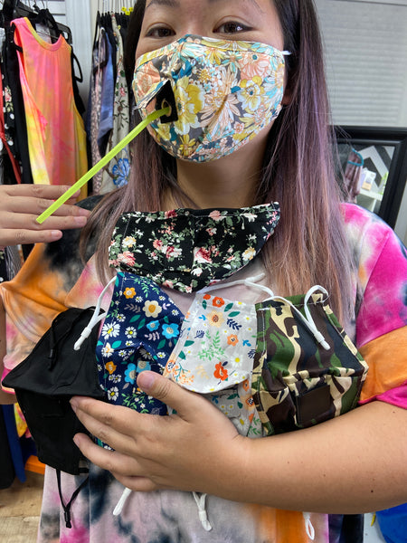 Straw Hole Face Cover