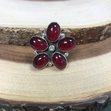 Star Garnet Size 8.5 Sterling Silver