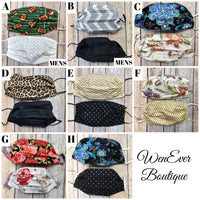 NEW Reversible Handmade 100% Cotton Double Layered Face Cover