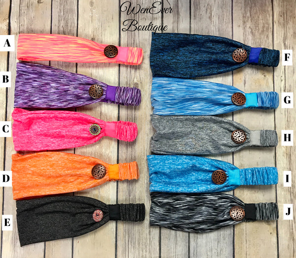 Yoga Headband With Buttons