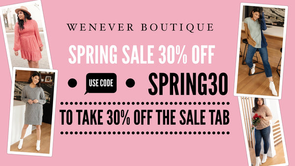 Spring Sale 30% OFF w/ code: SPRING30