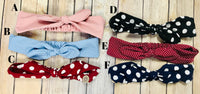 Bow Head Band with Buttons for Masks (Ear Savers)