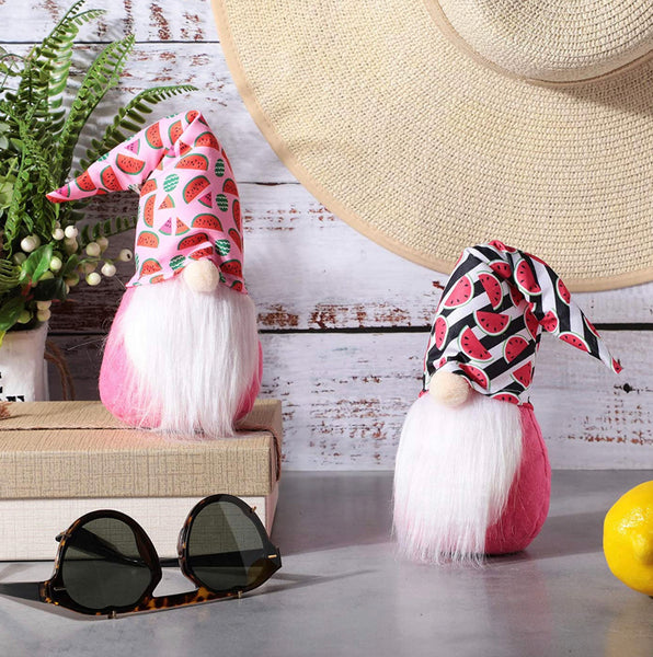 Striped Watermelon Gnomes (Set of 2)