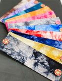 Cotton Tie Dye Yoga Headband with Buttons for Masks (Ear Savers)