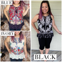 Sleeveless Floral Top