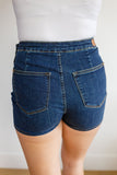 Jalissa High Waist Overlap Denim Skort