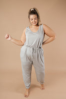 Jump In Jumpsuit In Heather Gray