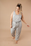 Jump In Jumpsuit In Heather Gray