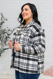 Kate Plaid Jacket in Black & White
