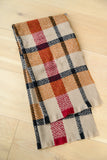 Keep Me Company Plaid Scarf In Rust