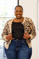 Kimberly Fuzzy Animal Print Cardigan