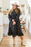 Larissa Long Sleeve Ruffle Hem Dress
