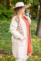 Lead The Way Western Cardigan In Cream