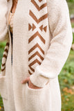 Lead The Way Western Cardigan In Cream