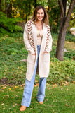 Lead The Way Western Cardigan In Cream