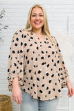 Lovely Days Long Sleeve Blouse in Beige