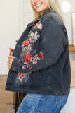 Lovely Visions Flower Embroidered Jacket
