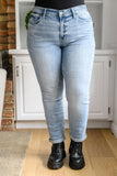 Mallory Mid Rise Bleach Wash Boyfriend Jeans