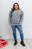 Merry As Can Be Sweatshirt In Gray