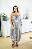 Modern Stripes Sleeveless Jumpsuit