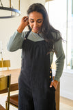 More Than Friends Corduroy Jumpsuit In Black