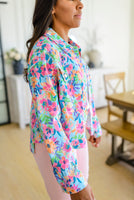 Never a Wall Flower Floral Corduroy Jacket