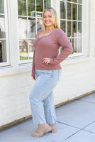 New Connection Long Sleeve Ribbed Top