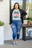Oh My Gourd Becky! Graphic Tee In Aqua