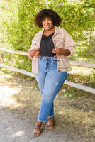 Outdoor Scenery Studded Jacket