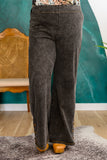 Park City Button Flare Jeans in Black