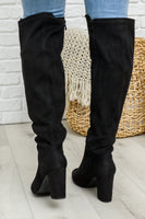 Penelope Knee High Boots In Black