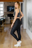 Perfect Fit Black Foil Leggings