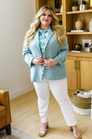 Possibly Maybe Floral Mock Neck Blouse