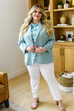 Possibly Maybe Floral Mock Neck Blouse