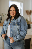 Reese Rhinestone Denim Jacket