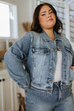 Reese Rhinestone Denim Jacket