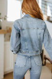 Reese Rhinestone Denim Jacket
