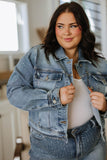 Reese Rhinestone Denim Jacket