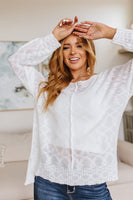 Relax With Me Knit Top in White