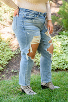 Sadie Vintage Straight Cut Destroy Jeans