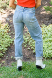 Sadie Vintage Straight Cut Destroy Jeans