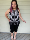 Sleeveless Floral Top