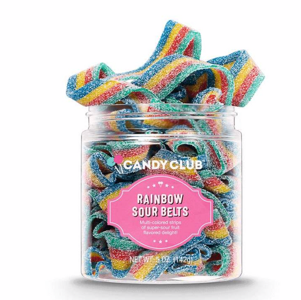 Candy Club Rainbow Sour Belts