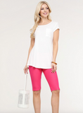 Yelete Keyhole Short Sleeve Top