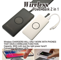 Wireless Powerbank 2 in 1