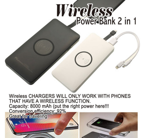 Wireless Powerbank 2 in 1